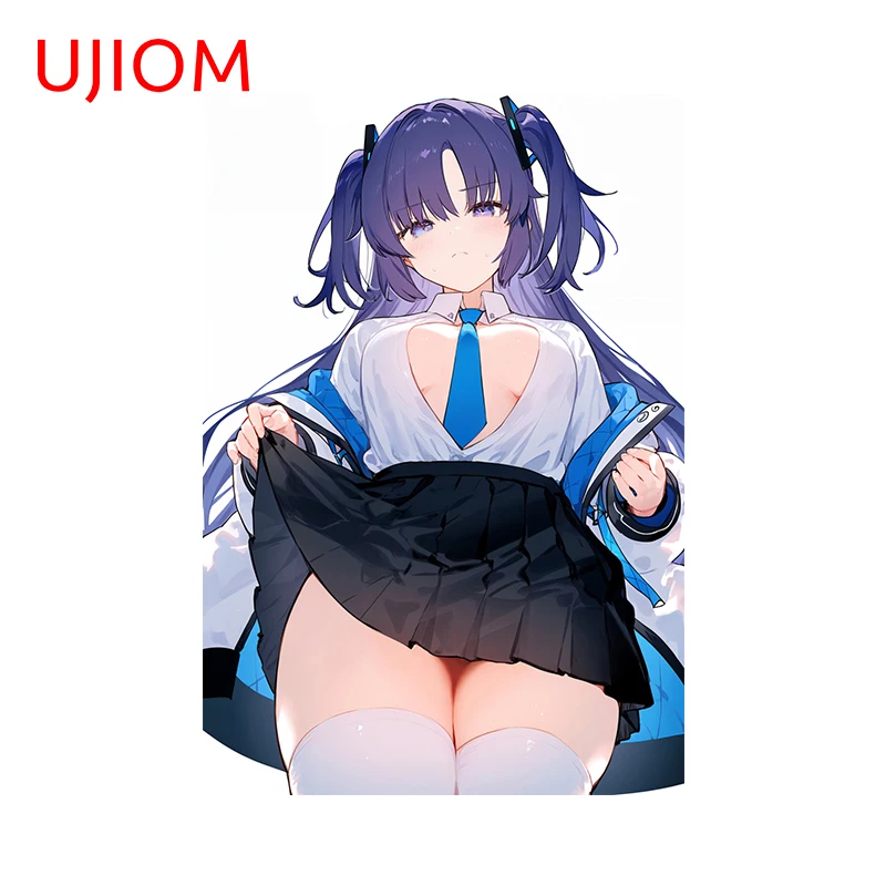 UJIOM 13cm X 8.9cm Hayase Yuuka Hentai Anime Girl Personality Wall Stickers Bathroom Decal NSFW Cupboard Home Decor Murals