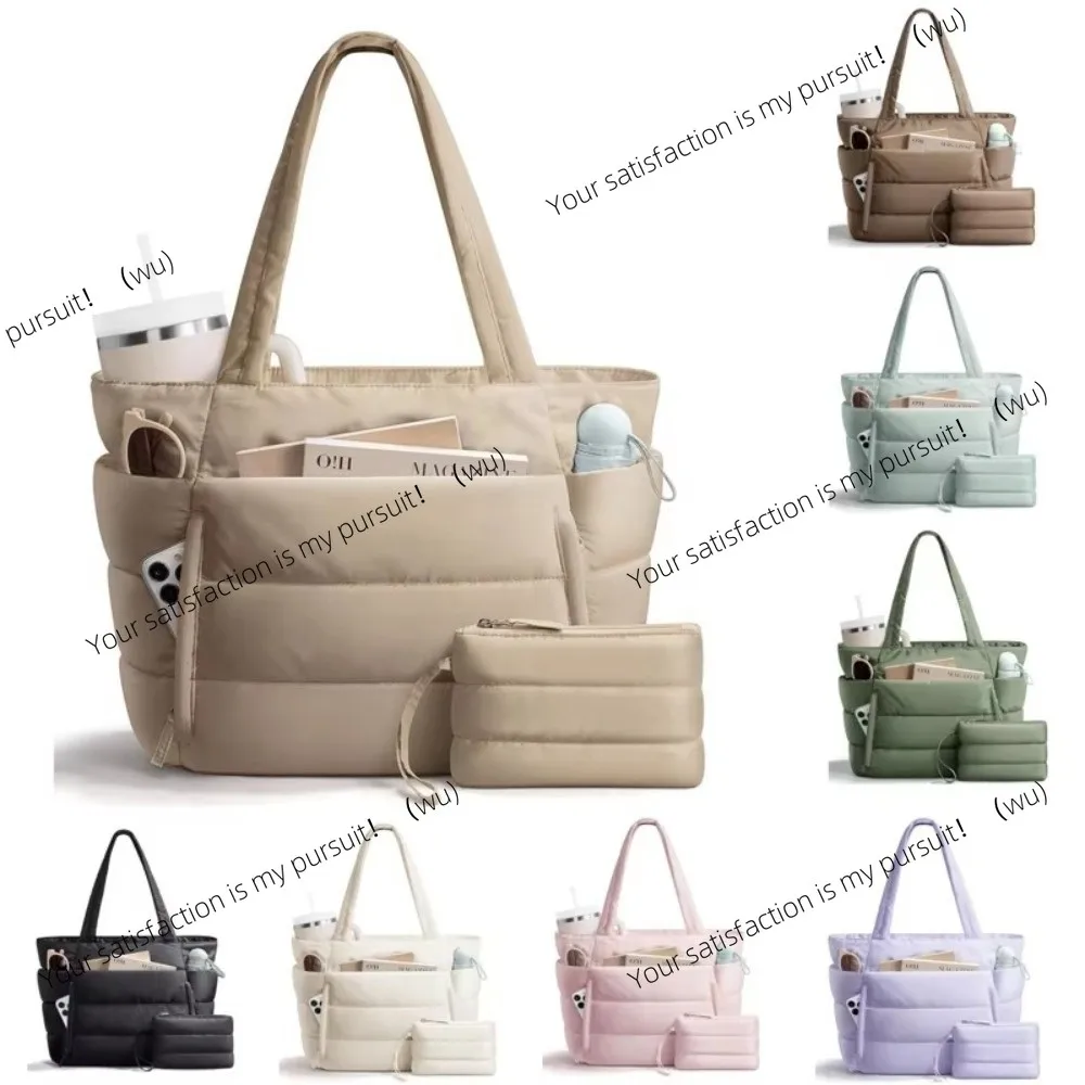 Large Capacity Tote Bag for Women Multiple Pockets Commuting Bags Lightweight Water-resistant Mom Bag Shoulder Bag