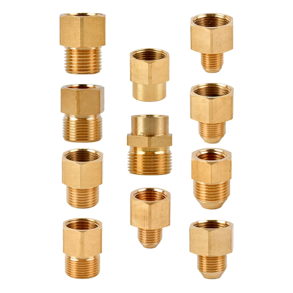 

1/8" 1/2" M14 M18 M22 Male to Female Brass Coupler Adapter Threaded Fitting Thread Pipe Connectors