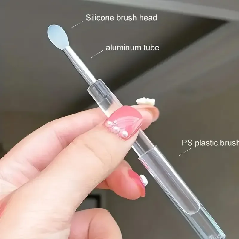 1/3/5PCS Draagbare Siliconen Lippenborstel Met Cover Zachte Multifunctionele Lippenbalsem Applicator Lippenstift Lipgloss make-up Kwasten