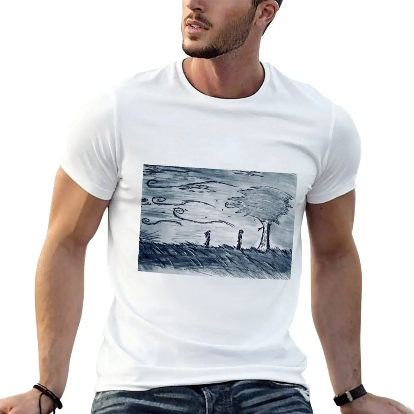 A Fell Wind T-Shirt quick-drying summer tops mens t shirt graphic