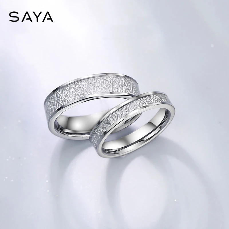 

New Men's and Women's Love Ring Tungsten Carbide Jewelry Wedding Fine Jewelry Gift for Boys and Girls, Customized