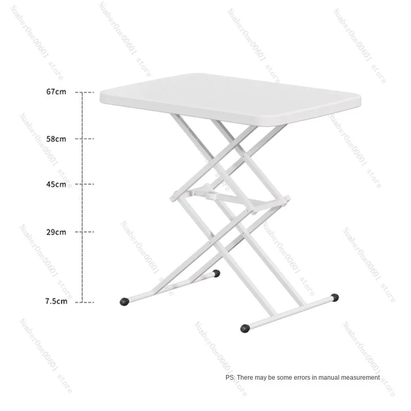 

Folding Computer Desk Bedside Table Lift Study Table Portable Plastic Desk Home Writing Table Folding