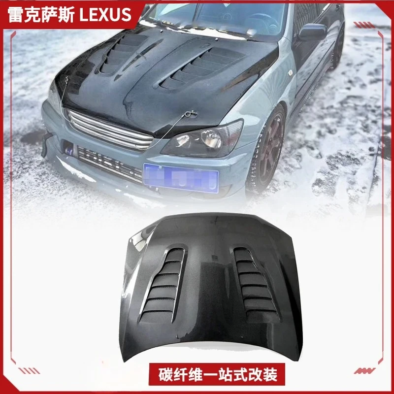 exquisite craftsmanship Suitable for Lexus IS200 Altezza Shark-Bite Modified Hood Carbon Fiber Engine Front Hood