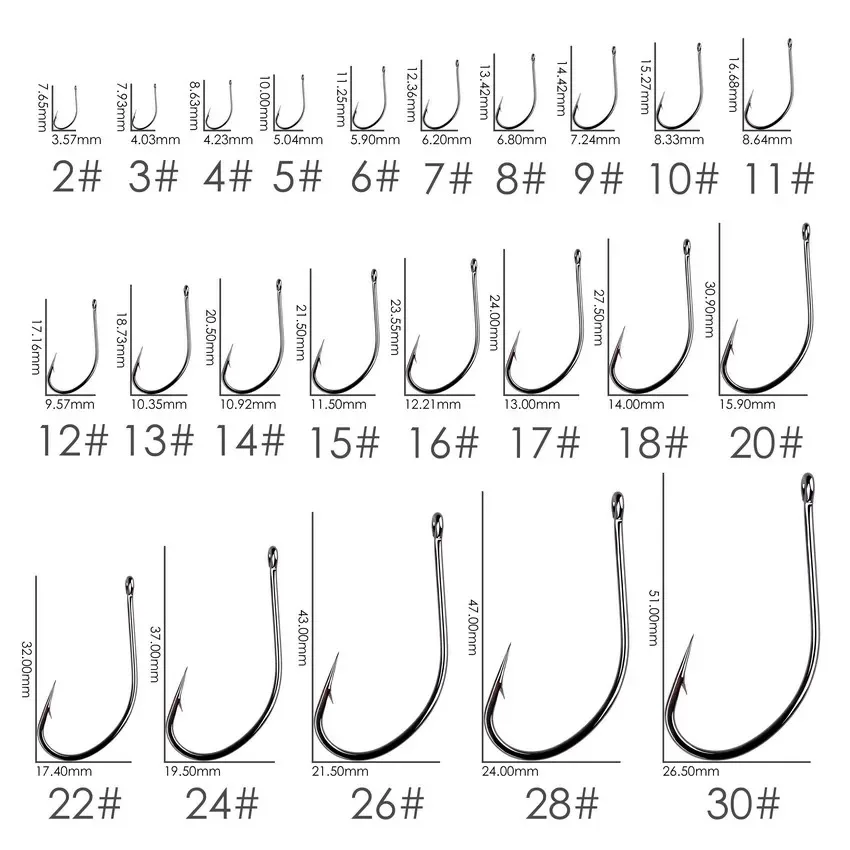 50pcs/10pcs/Box Treble Fishing Hooks Barbed Circle High Carbon Steel Fishhook Carp Fly Fishing Hook Sea Accessories Tackle