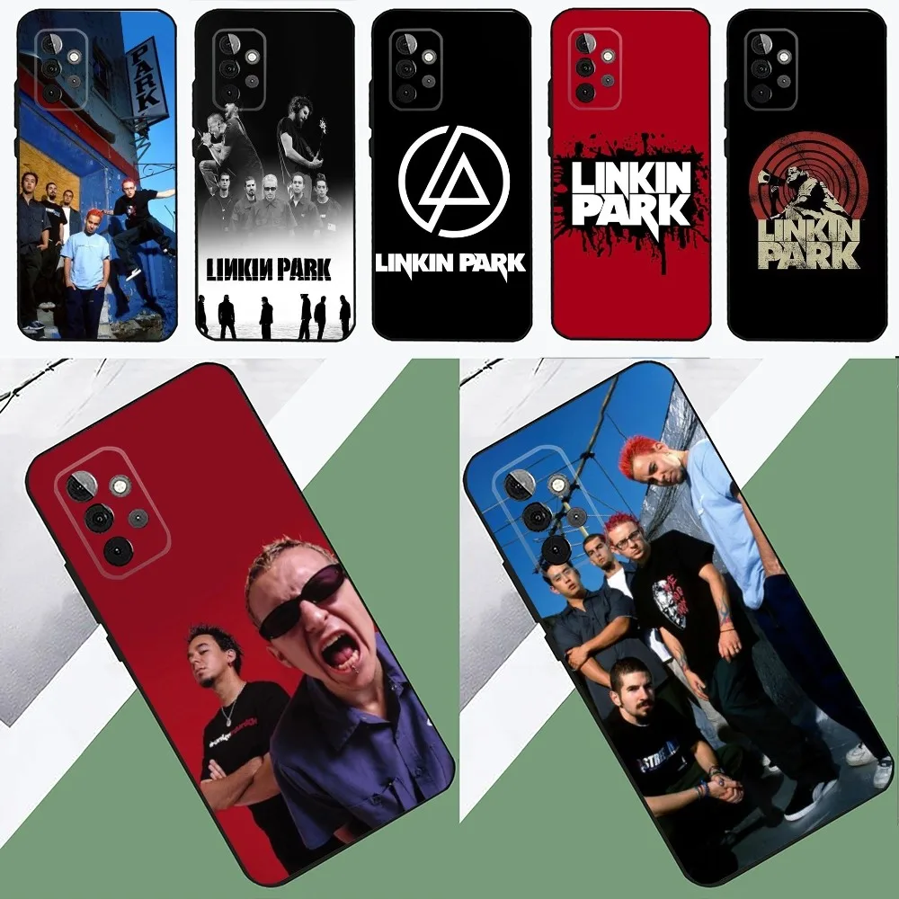 Rock L-Linkin Park-S  Phone Case For SamsungS24,23,22,21,S20 ,Pro10,S30Plus,S9,20lite Ultra Black Cover