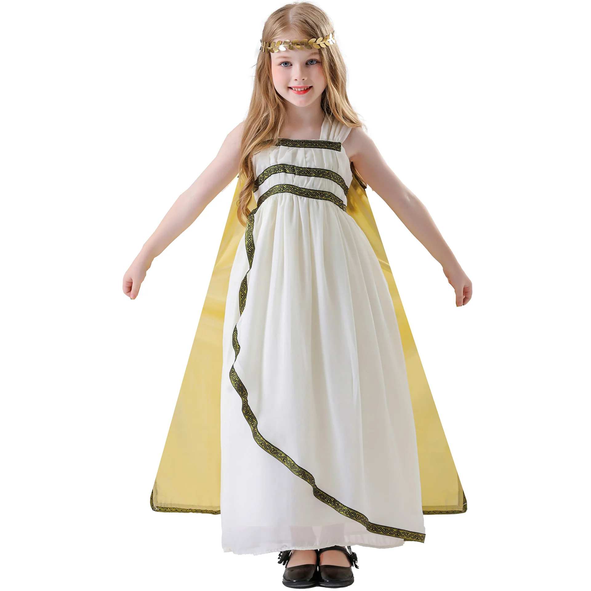 

Children Girl Halloween Cosplay Ancient Greek Goddess Egyptian Queen Costume 2025 Girls Roman Princess Cosplay Role Play Costume