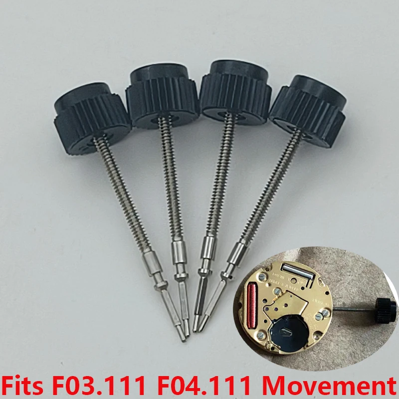 

2/4Pcs F03.111/F04.111 Watch Crown Stem Parts Fits F03.111/F04.111 Movement Repair Watch Crown Stem Spare Parts