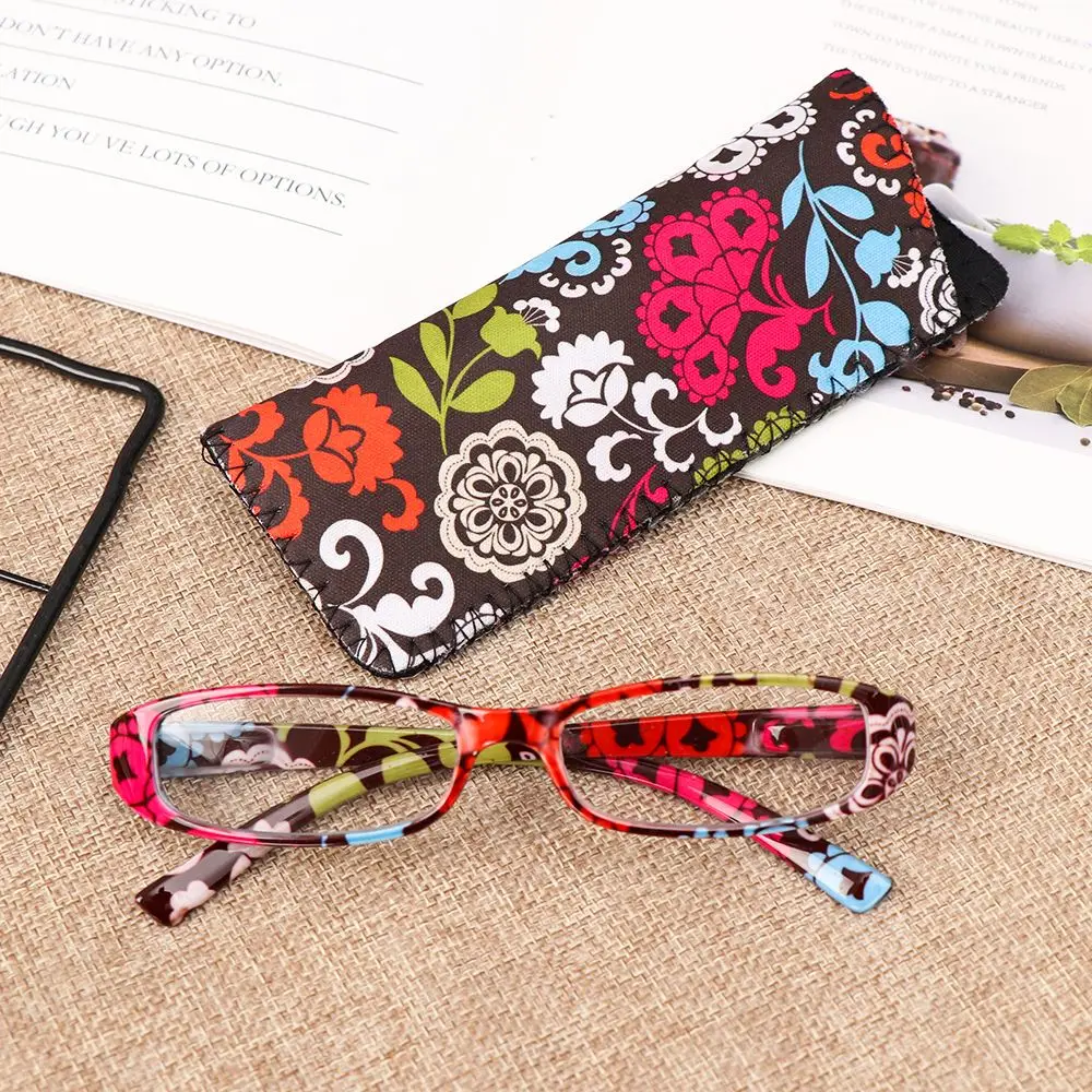 Women Print Flower Eye wear Ultra Light Resin +1.00~+4.0 Diopter Vision Care Eyeglasses Reading Glasses