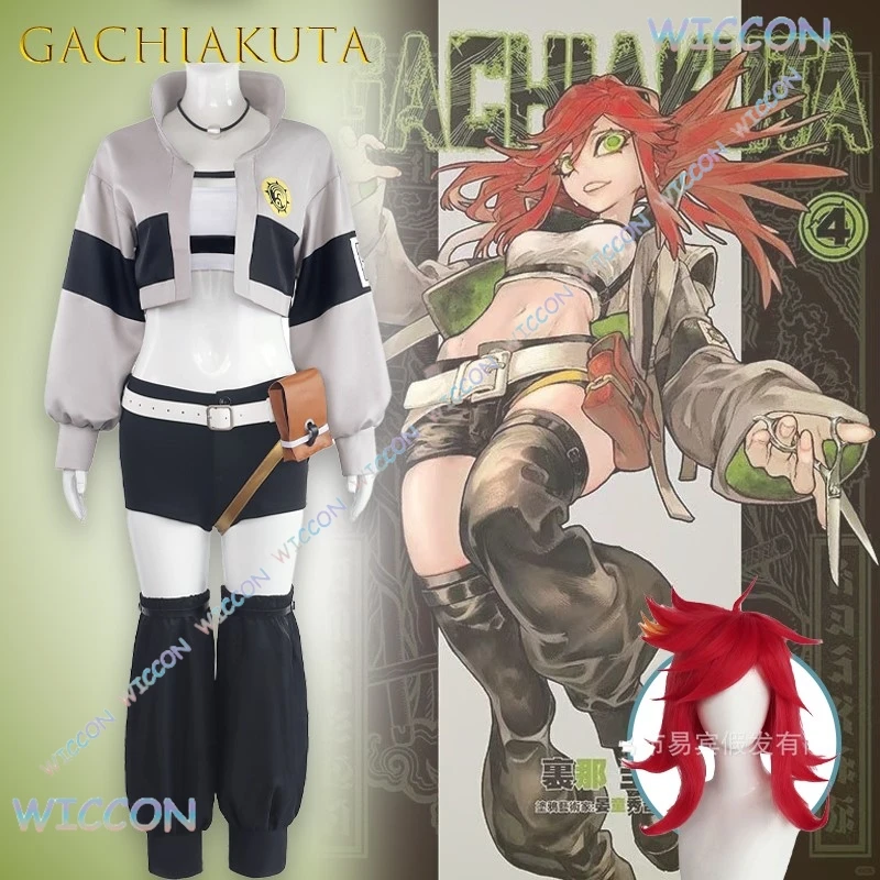 [PandaRich]GACHIAKUTA Riyo Reaper  Cosplay Costume Halloween Anime Outfit Character Role Play Game Gothic Lolita Fashion Party C