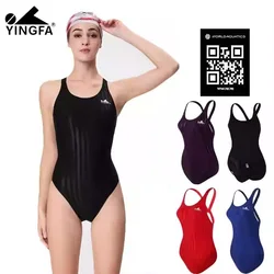 High Quality Women's Competitive Racing Swimsuit FINA Approved Professional Waterproof Chlorine Resistant One Piece Swimwear