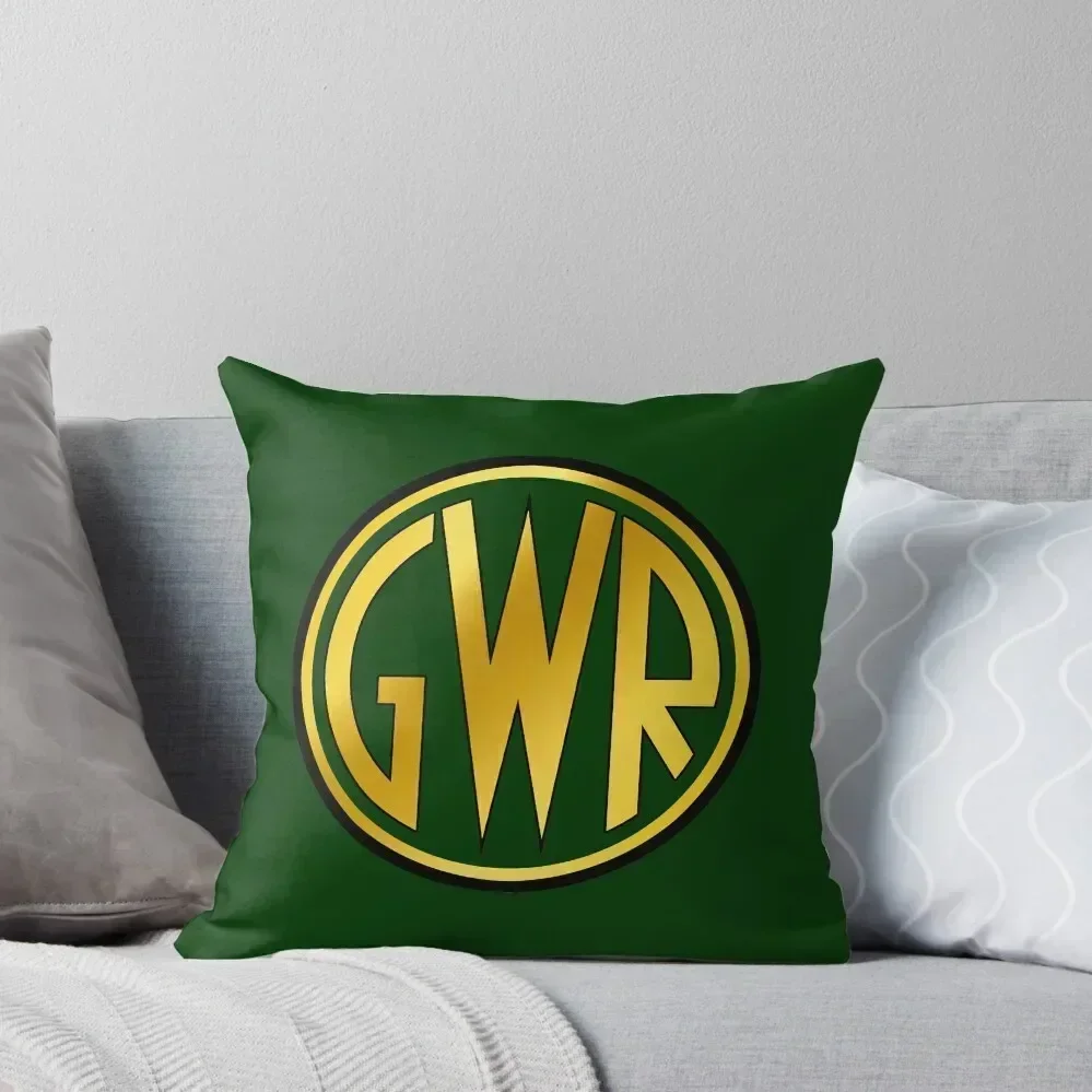

GWR Roundel or Shirt Button (1934- 1942) Throw Pillow Christmas Pillow pillow pillowcase