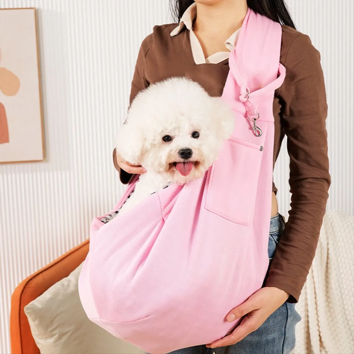 

【БЕСПРОДАЖА】Розовая удобная сумка для собак, сумка через плечо для домашних животных, портативный рюкзак для путешествий на открытом воздухе, маленький рюкзак для кошек и собак