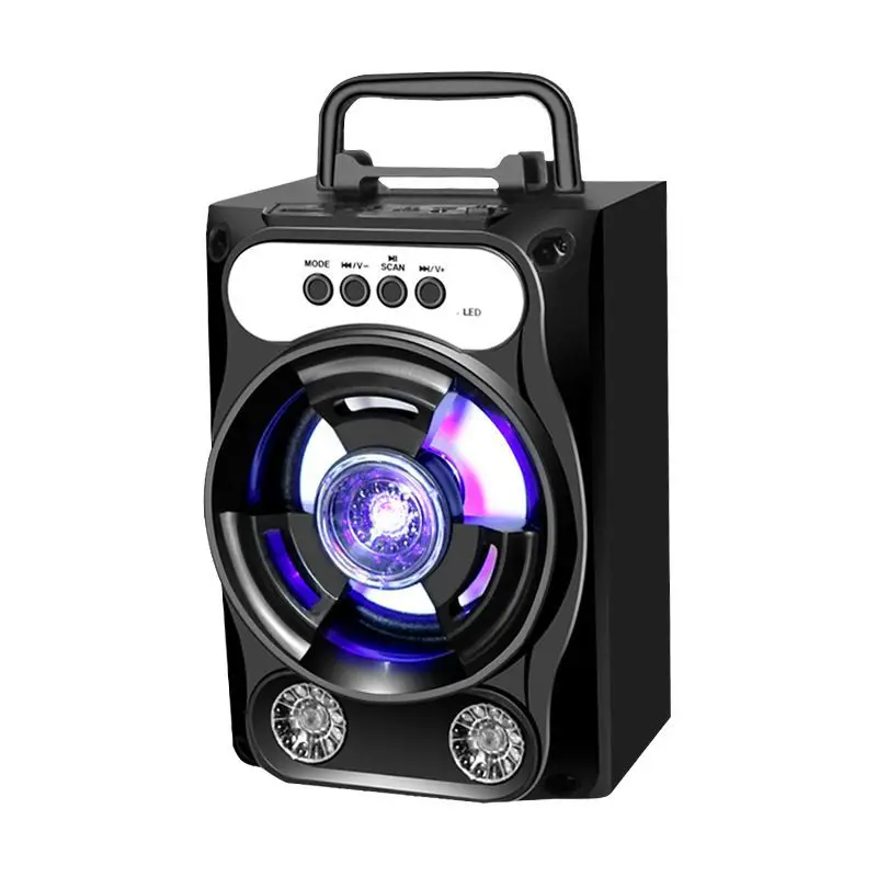 B16 Bluetooth Microphone Audio Mobile Phone Computer Subwoofer Square Dance Steel Cannon Wireless Card U Disk Small Speaker