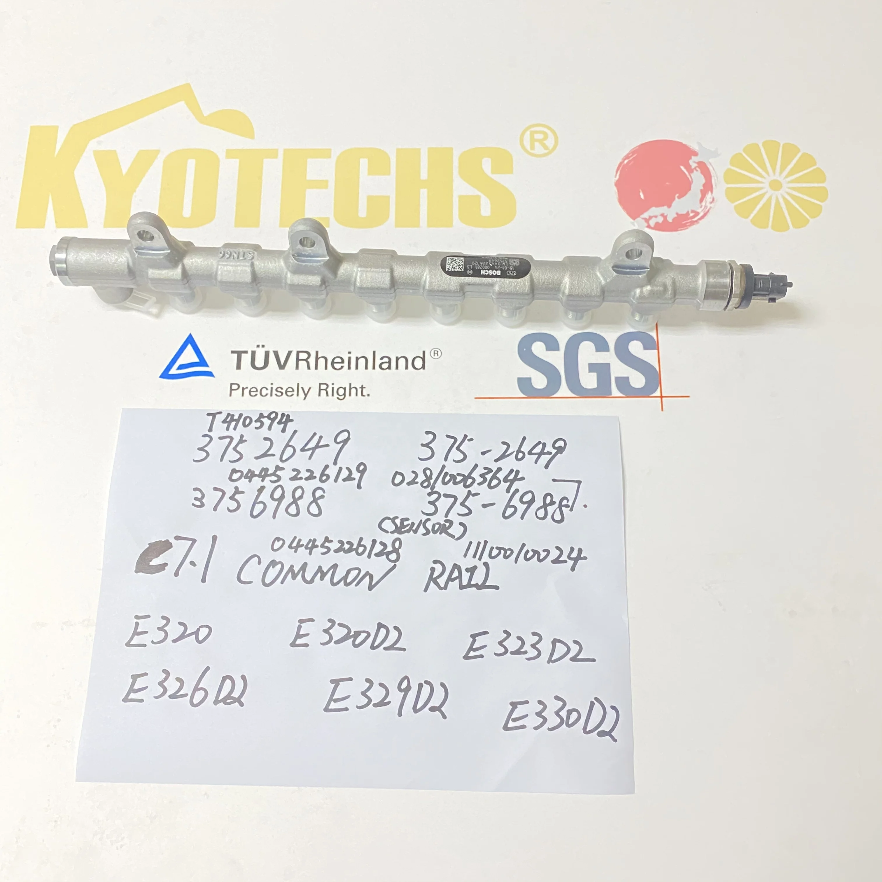 

0281006364 3756988 375-6988 C7.1 0445226128 SENSOR 1110010024 COMMON RAIL E326D2 E329D2 E330D2