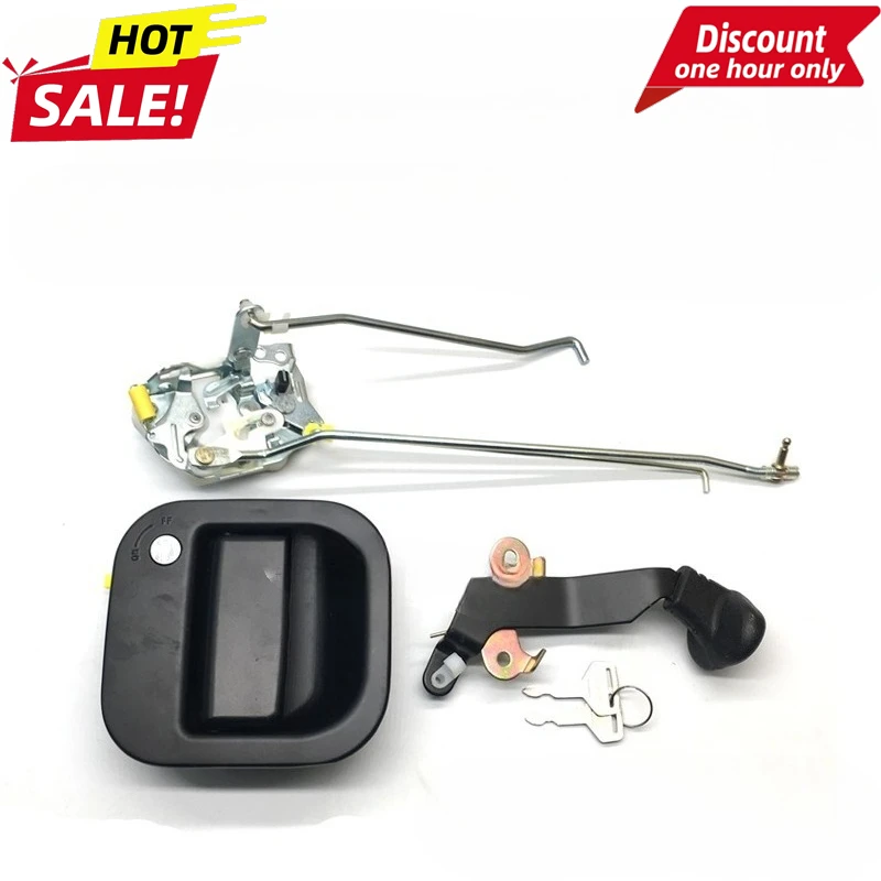 

Excavator for Kobelco SK 200 210 250 350-10 Cab door lock assembly lock block outer handle accessories