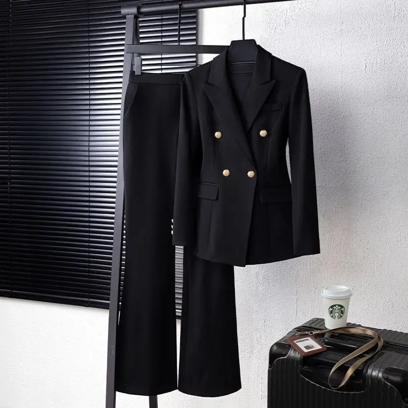 Formal Suit For College Students Business Interview Jacket Elegant New Spring Autumn Professional Suit For Women Pants Suits