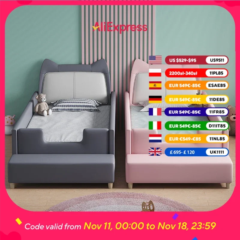 

Дизайнерская детская кровать принцессы для девочек, комплект матрасов, современная компактная детская кровать в стиле лофт, детская мебель для дома Camas De Dormitorio