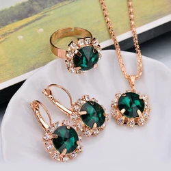 Jewelry Set Jewelry Display Set Luxury Custom Dubai Bridal Round Women's Accessories