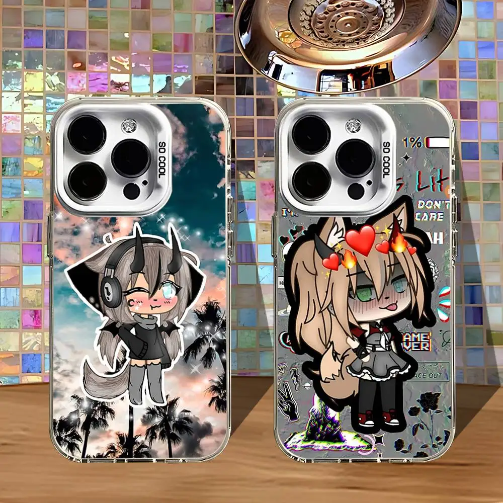 

G-Gacha L-Life Phone Case For iPhone 16,15,14,13,12,11,Pro,XS,Max,Plus,Mini,SE4,E White Matte Shockproof Cover