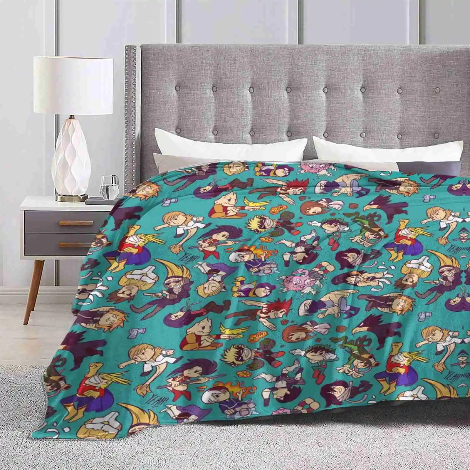 Plus Ultra Pattern New Arrival Fashion Leisure Warm Flannel Blanket Boku No Hero Academia Deku Bakugo Uraraka All Might Anime