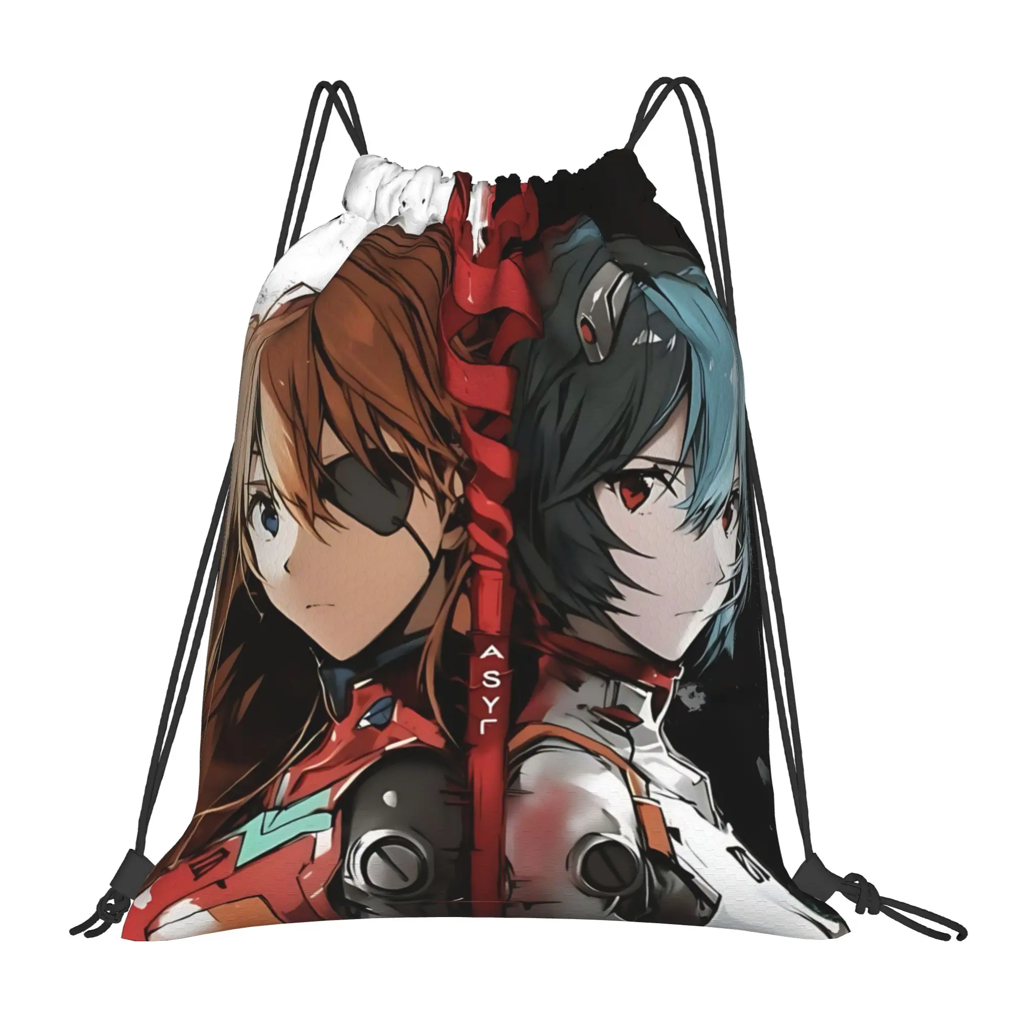 gym Pouch Neon Genesis Evangelion EVA  Drawstring Bags Men Women Storage Backpack Teenager Travel Bag Multi-function Pocket