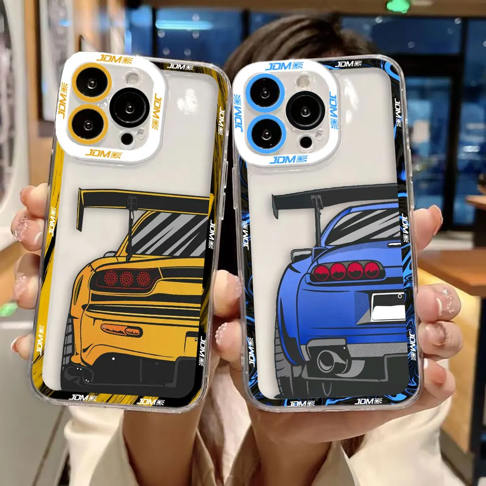 Sports Cars Tokyo JDM Drift Clear Phone Case For Realme 15 5 6 7 7I 8 8I 9 9I 10 12 NOTE 70 C75 C71 C67 C65 C55 C53 C35 C33 Case
