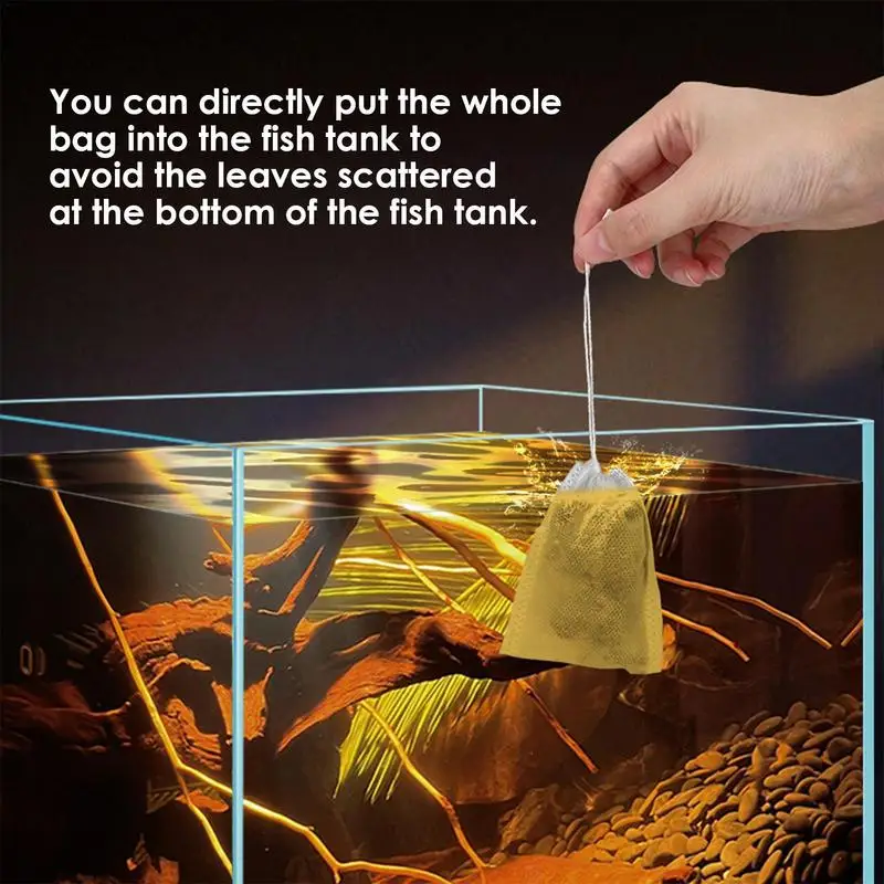 Shrimp Leaves Aquarium Water Conditioner Leaves Natural Water Conditioner Leaves Habitat Producing Almond Leaves 10 Bags