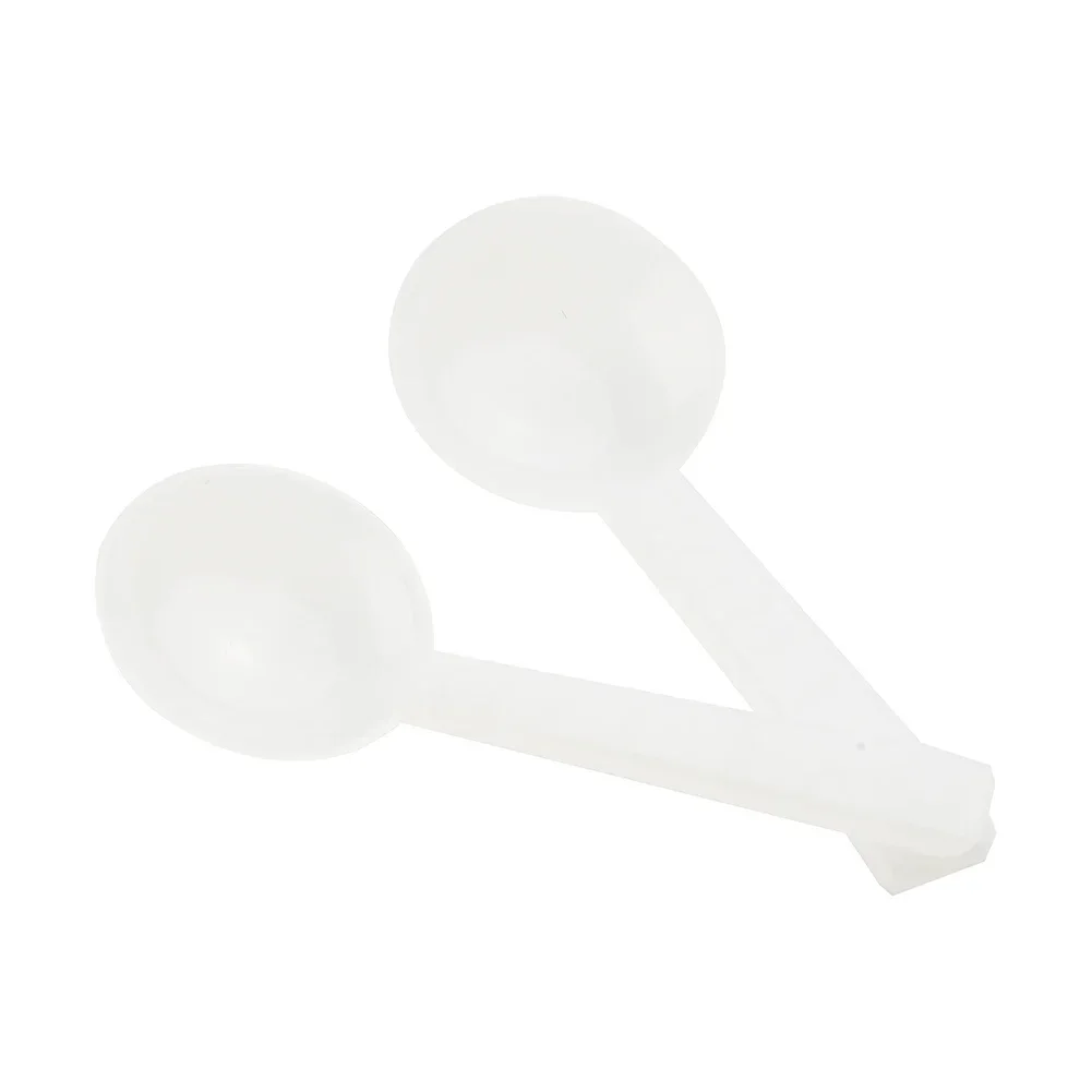 100 Pcs 1g 1ml Measuring Spoon Plastic White Gram Baking Medicine Powder PP Plastic Total Length 55mm DIY Supplies