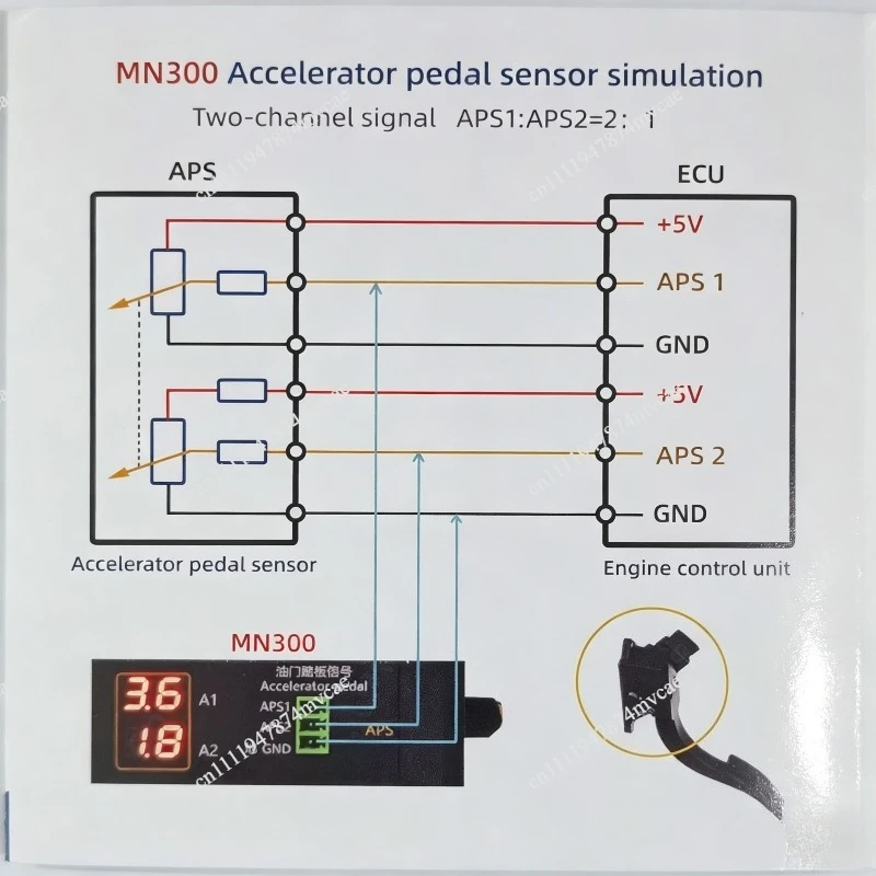 Vehicle Automobile Signal GeneVerator Voltmeter MN300 Auto Sensor Simulator Oxygen Oil Pressure Sensor Repair Tool Instead MNB-3