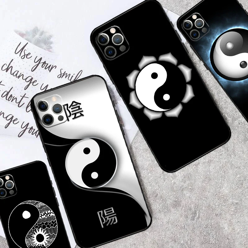 Eight Diagrams Taiji Yin Yang Case For iPhone 15 16 14 Pro Max Plus 13 12 Mini 11 Pro Max X XR XS Max 7 8 Back Cover