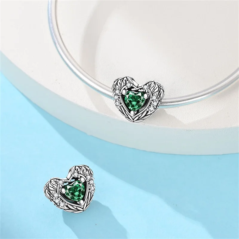 

925 Sterling Silver Vitality Heart Shaped Charms Beads For Women Fit Original Bracelet DIY Valentine's Day Jewelry Gifts