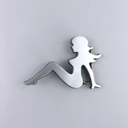 Vintage Trucker Girl Mudflap Girl Belt Buckle Gurtelschnalle Boucle de Ceinture BUCKLE-T053 Free Shipping also Stock in US