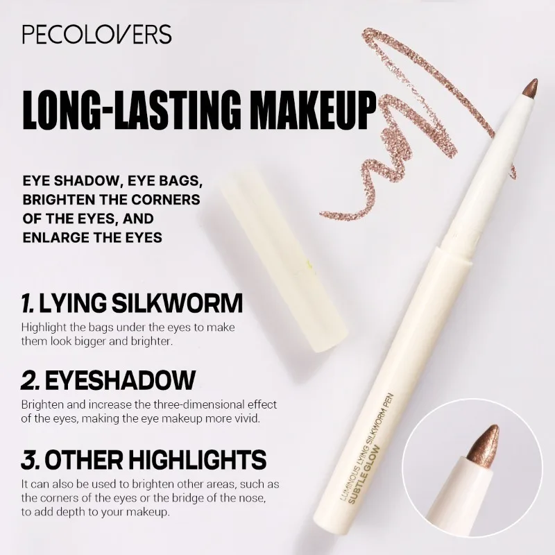 Penna per occhi a 6 colori, evidenziatore per illuminare gli occhi, impermeabile e resistente al sudore, evidenzia ombretto, cosmetici per occhi