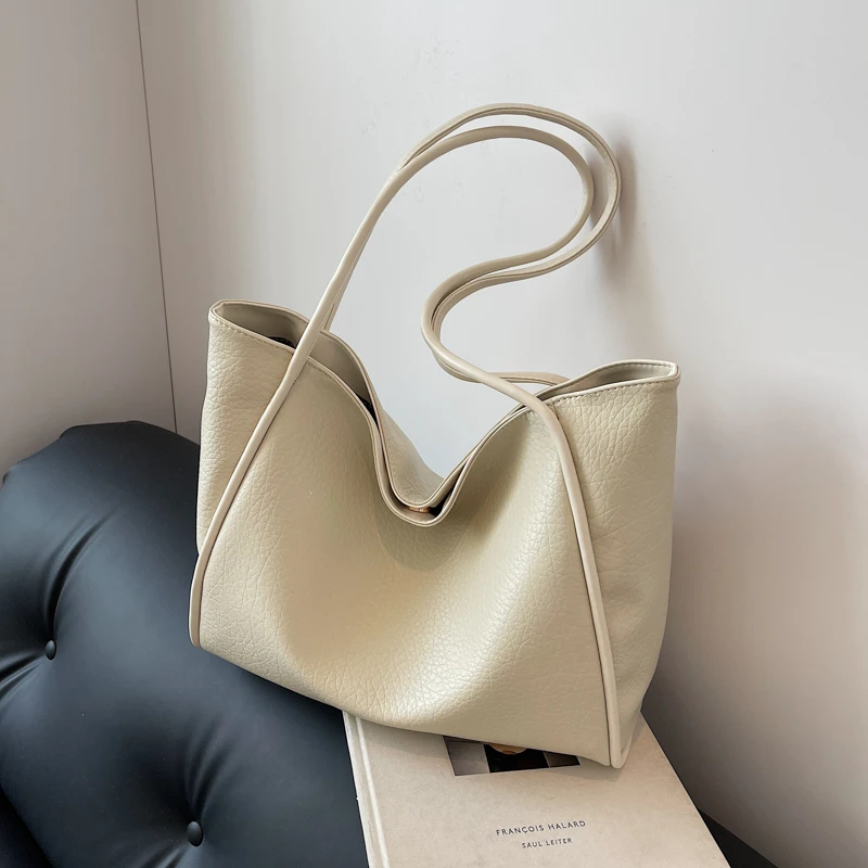 Weiche Leder frauen Tasche Hohe Kapazität Schulter Frauen Tasche Einfache Einfarbig Handtasche Geldbörse Weibliche Top-Griff Tasche Büro handtasche – Detail 11