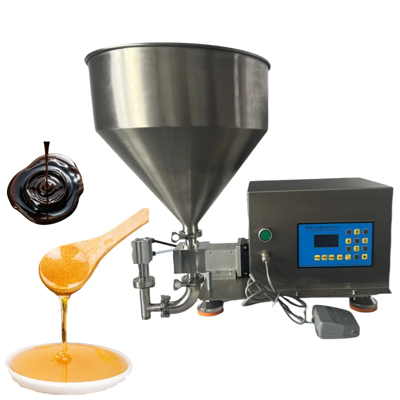 

Semi-automatic sub-filling machine honey tahini paste edible ketchup oil glue mucus