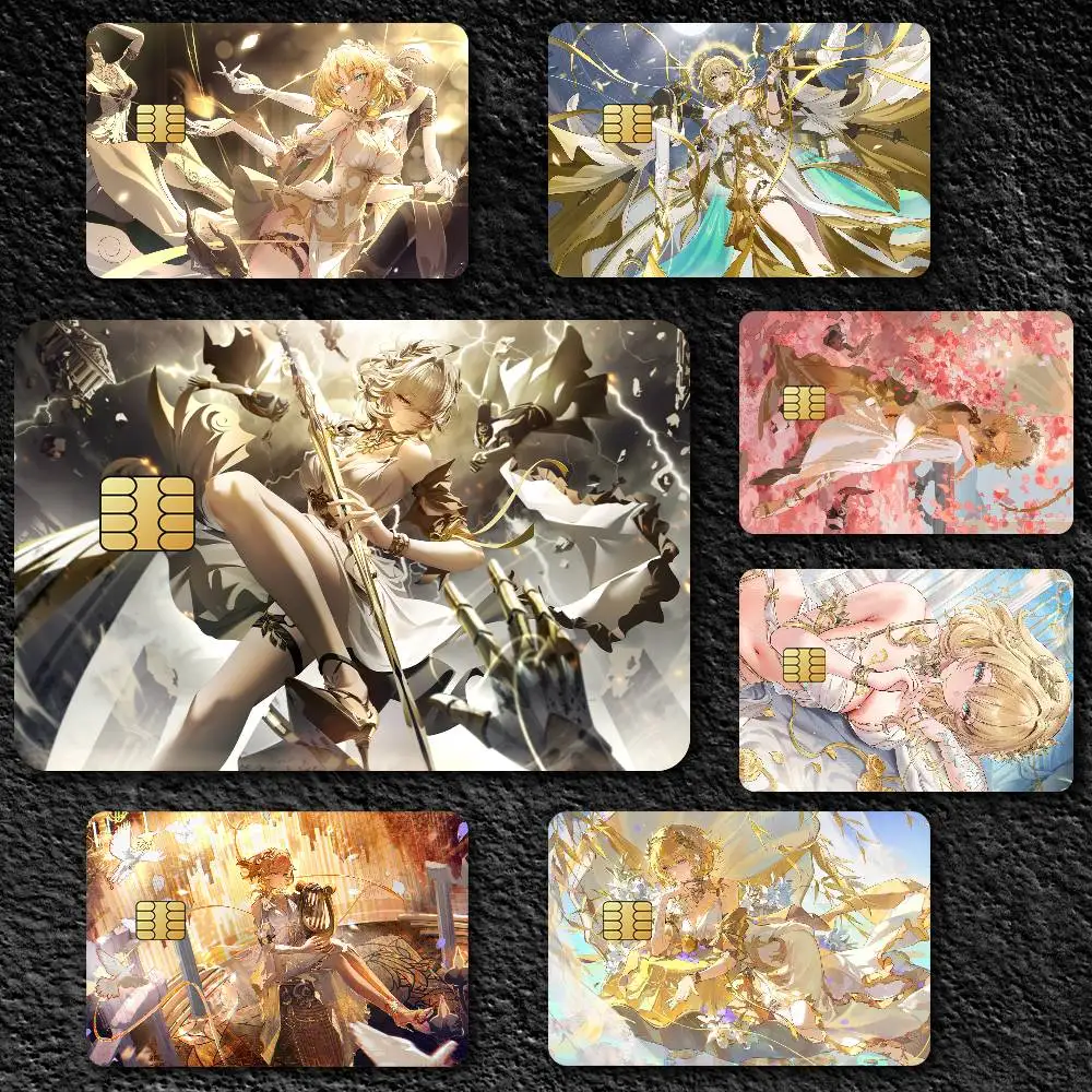 Honkai Star Rail Aglaea Credit Card Skin Stickers for Bank Card Bus Metro Card Sticker Waterproof Gift