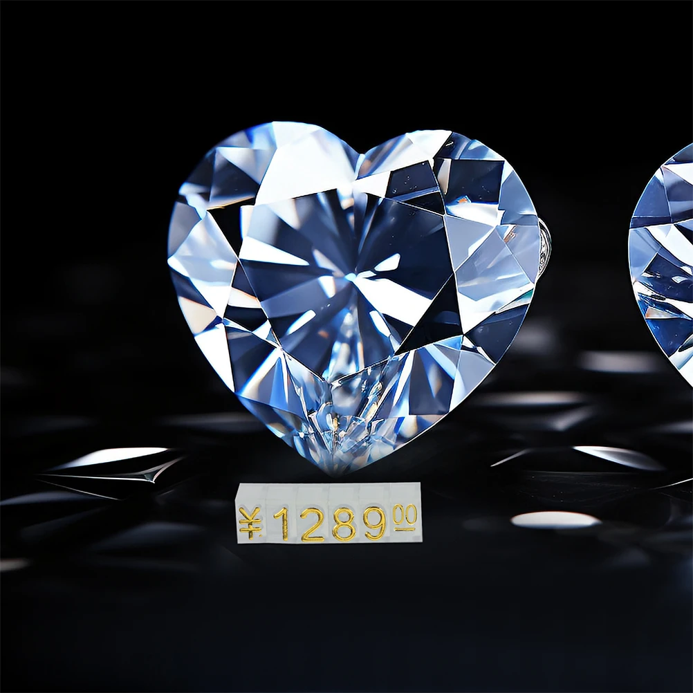 

Price Tag Number Digital Display Stand Cube Tags for Jewelry Retail Counter Small Price Display Cube Pricing Labels