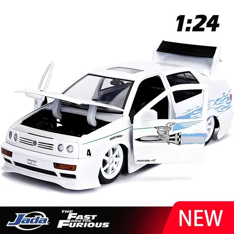 JADA 1:24 Fast & Furious Jesse's VW Jetta Alloy Car Diecasts & Toy Vehicles Car Model Miniature Scale Model Car For Children