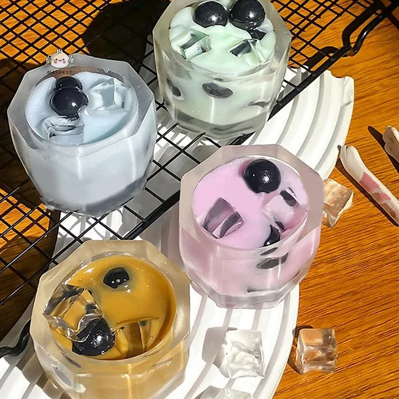 Bubble Tea Squishies Fidget Toys per adulti Spremere giocattoli Boba Tè al latte Giocattoli sensoriali per bambini con regali antistress per l'autismo