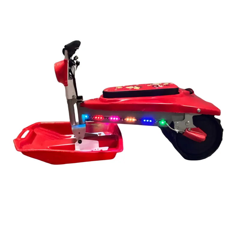 

HS-ES-010 Family Fun Electric Snowmobile For Kids & Adults - 500W Dual Motor, 28km/h, LED Lights For Safe Winter Adventures