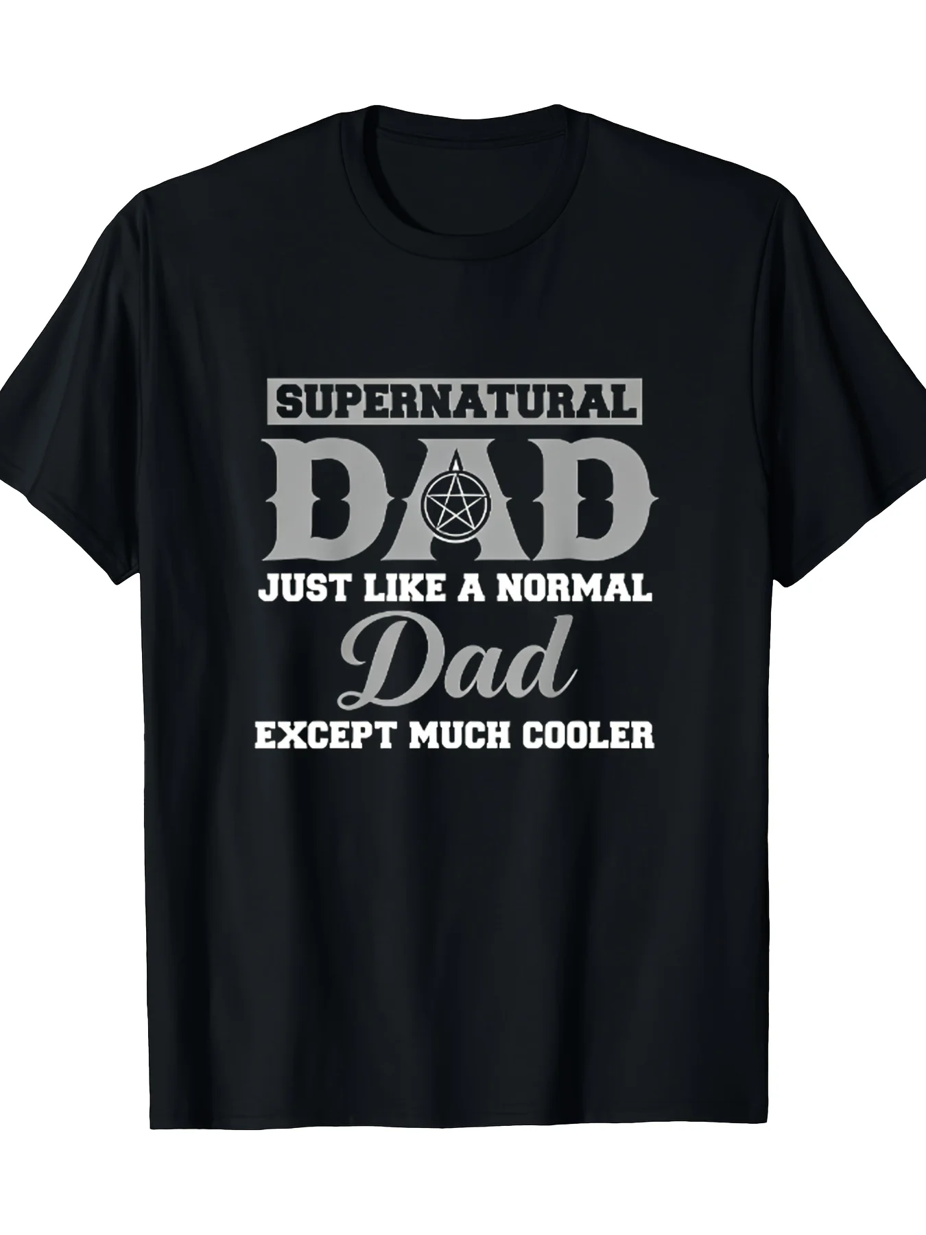 Supernatural Mom Graphic T-Shirt - Casual, Black & White Print with 