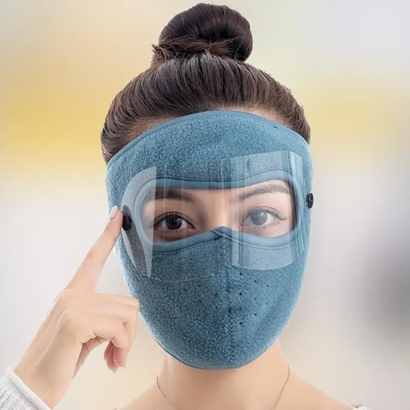 652F Winter Ears for Protection Face Mask Fleece Warm Face for Protection Cover Outdoor Windproof Mask Comfortable Brea