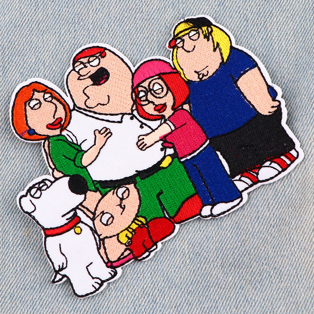 Cartoon Family Embroidery Patches For Clothing Cute Dog Patches For Clothes DIY Iron on Patch On Clothes Stickers