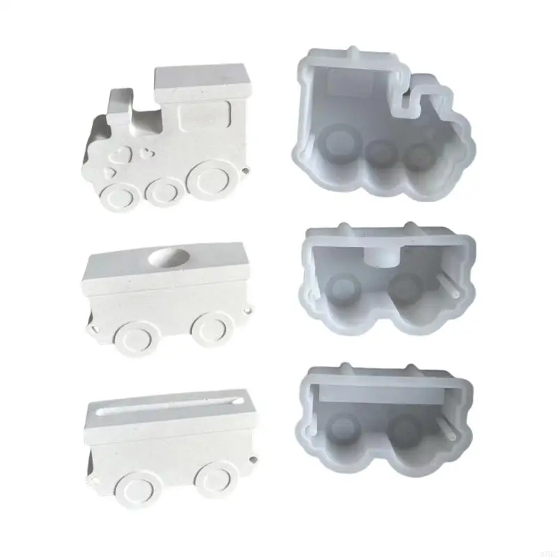 

87HC Train Series Holder Molds Crafting Moulds Suitable for Candle Holder
