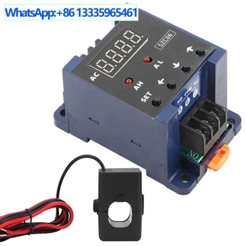 

AC digital ammeter current induction switch upper and lower limit alarm delay AC110-220V power supply SZC06