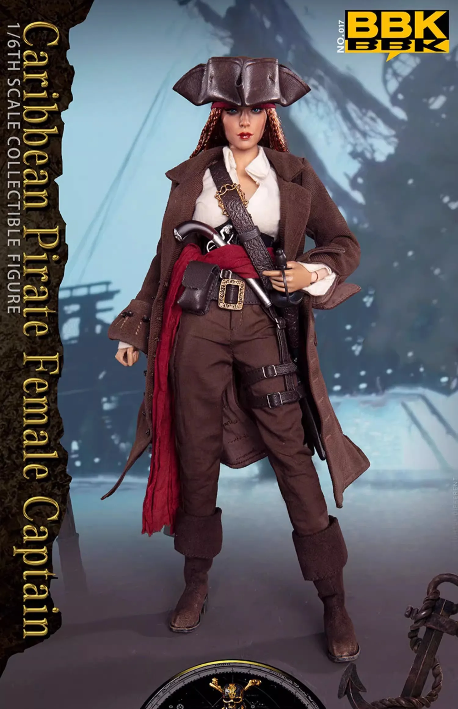 BBK BBK017 1/6 Female Captain Sophia High Quality Model Full Set 12'' Action Figure Toys Gifts In Stock