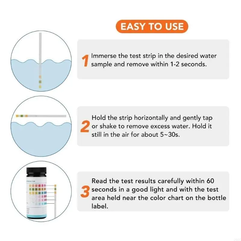 

20RC Homes Water Quality Test for Tap Easy Use 16 in 1Drinking Water Test Kits Strips
