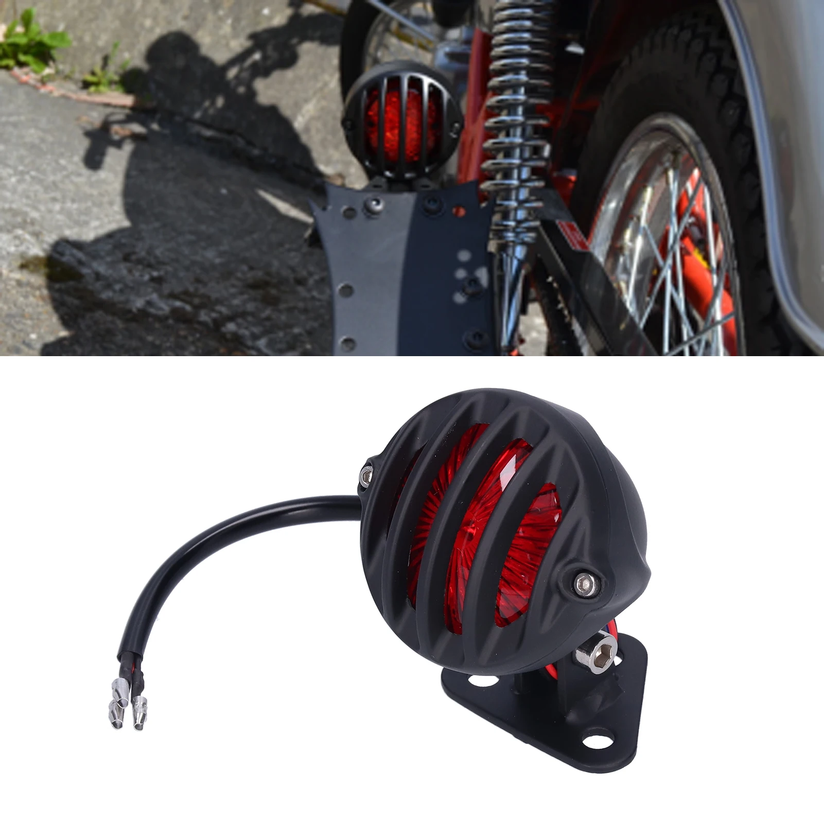 

Brake Tail Light LED Rear Plate Mounting for Retro Motorcycle Refittings 12V Tail License Plate Light