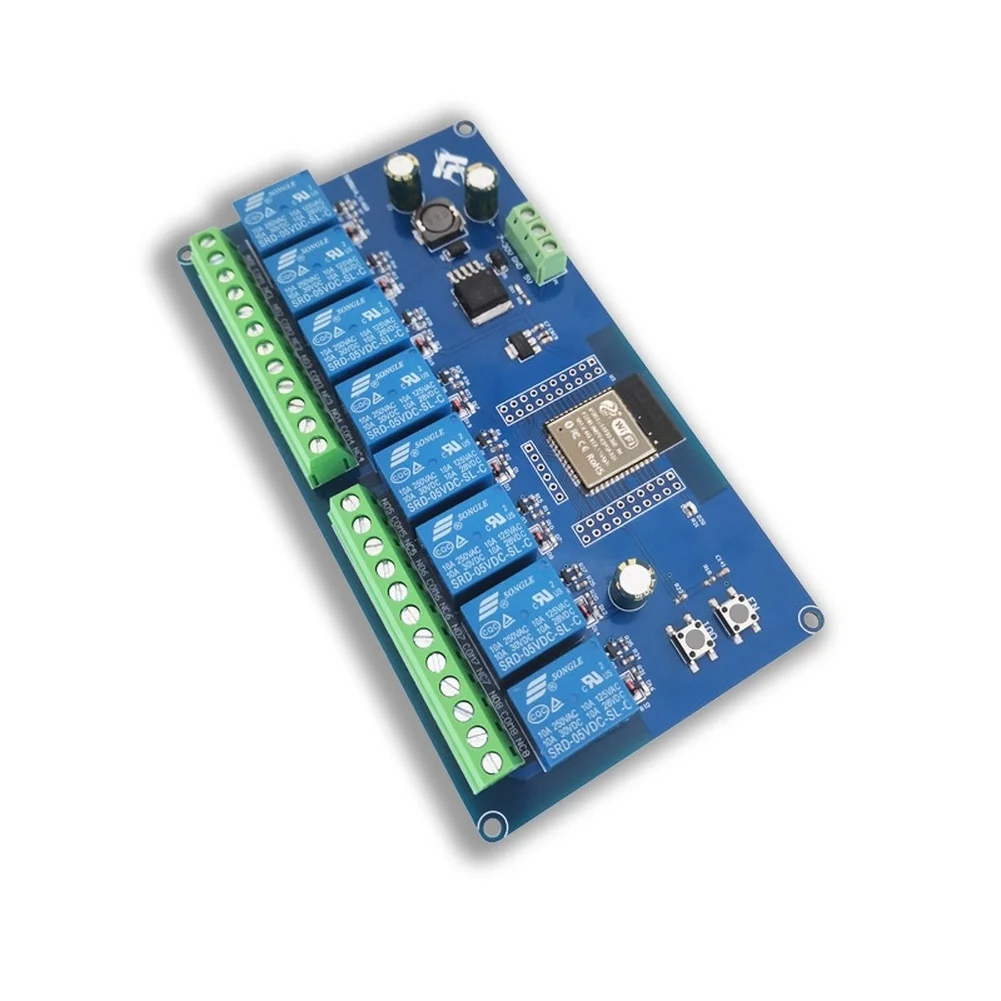 WiFi BT BLE Relay 8 Channel Relay IoT Projects Onboard Programmable LED Relay Indicator LEDs IO0 Programmable Button